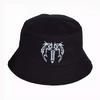 Siyah Tribal Gothic Wings Bucket Şapka