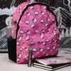 Suluklu Pembe Hello Kitty Peace Kolaj Okul Sırt Çantası