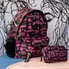 Suluklu Siyah Black Pink Yeni Kolaj Kalemlikli Okul Sırt Çantası