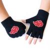 Yeni Anime Naruto Shippuden: Akatsuki Clouds Kesik Parmak Unisex Eldiven