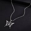 Zincirli Butterfly Silver Kolye
